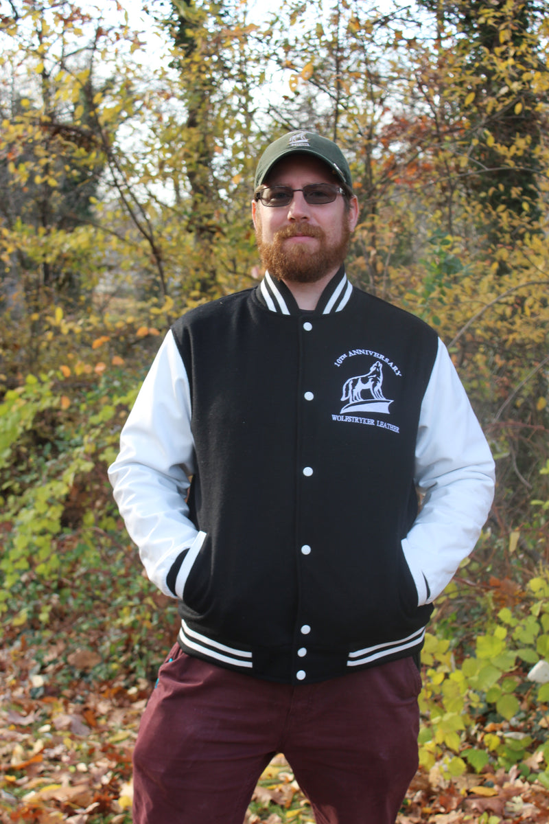 10th Anniversary Varsity Jacket – Wolfstryker Leather