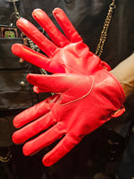 Guantes de cuero de competición (compatibles con teléfonos móviles)