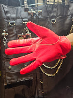 Guantes de cuero de competición (compatibles con teléfonos móviles)