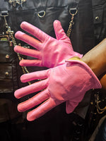 Guantes de cuero de competición (compatibles con teléfonos móviles)