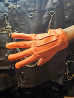 Guantes de cuero de competición (compatibles con teléfonos móviles)