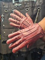 Guantes de cuero de competición (compatibles con teléfonos móviles)