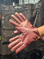 Guantes de cuero de competición (compatibles con teléfonos móviles)