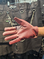 Guantes de cuero de competición (compatibles con teléfonos móviles)