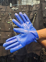 Guantes de cuero de competición (compatibles con teléfonos móviles)