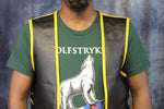 OnF Leather Bar Vest - Black with Paisley Leather Yoke