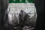 Basketball Shorts in Silver and Black