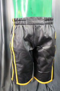 Basketball Shorts in Black and Yellow