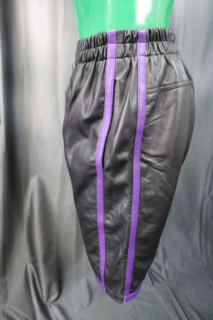 Basketball Shorts in Black and Purple