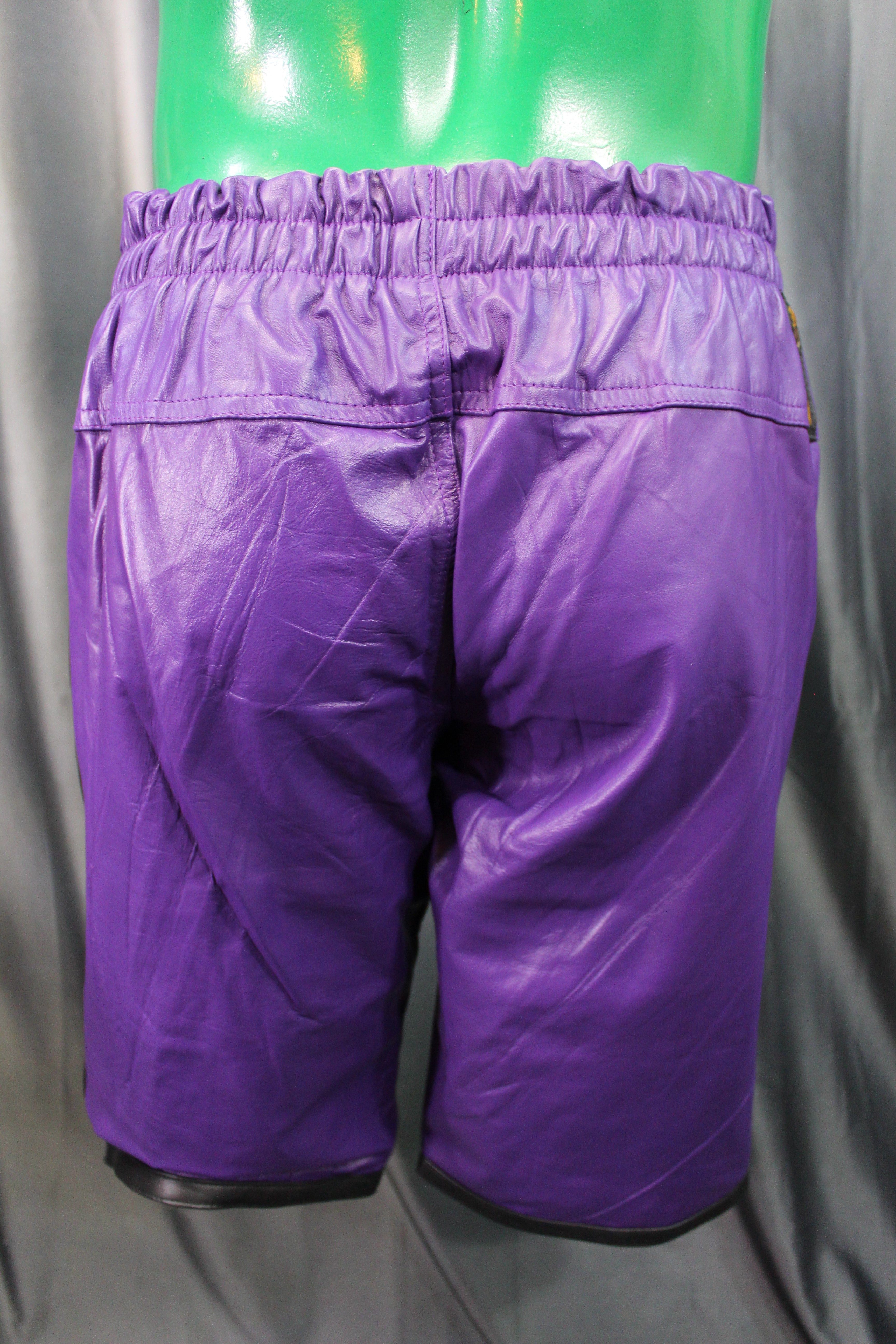 Short de basket-ball violet et noir