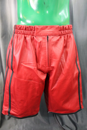 Pantalones cortos de baloncesto en rojo y negro