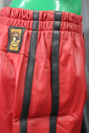 Pantalones cortos de baloncesto en rojo y negro