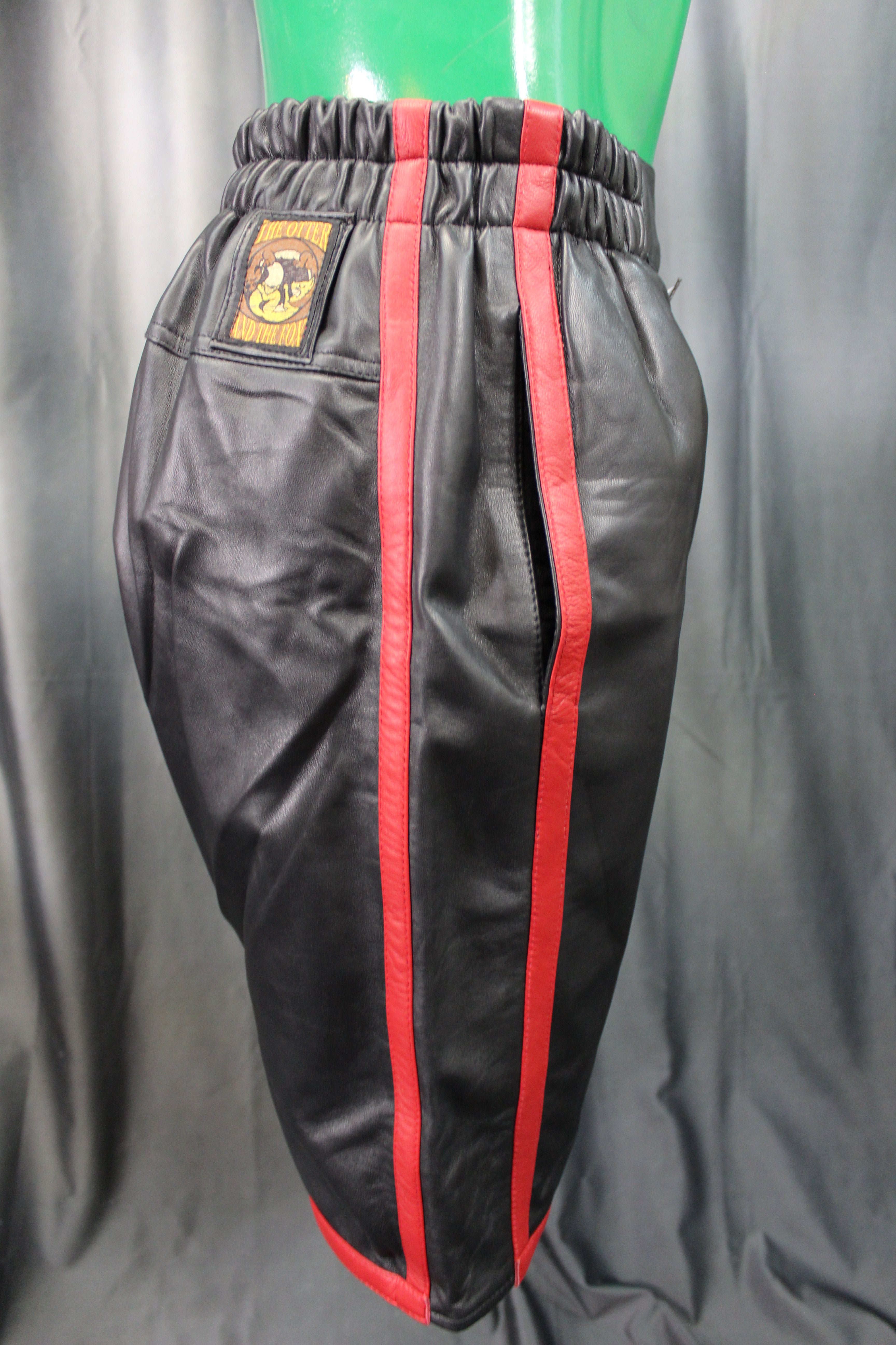 Basketball Shorts in Black and Red