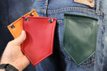 Interchangeable Layered Leather Pocket Flag