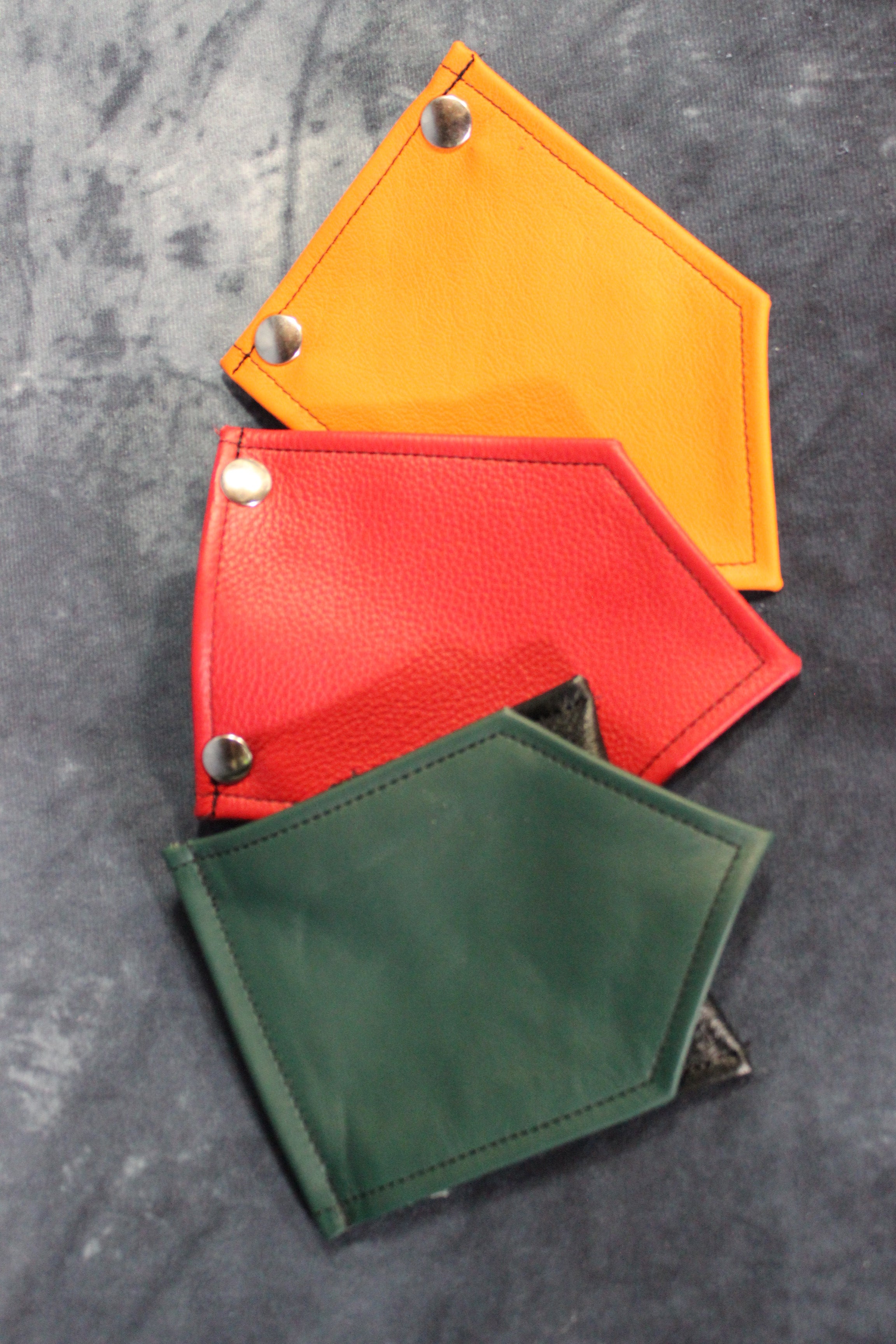 Interchangeable Layered Leather Pocket Flag