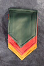 Interchangeable Layered Leather Pocket Flag