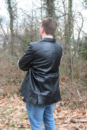 OnF Leather Sport Jacket in Black