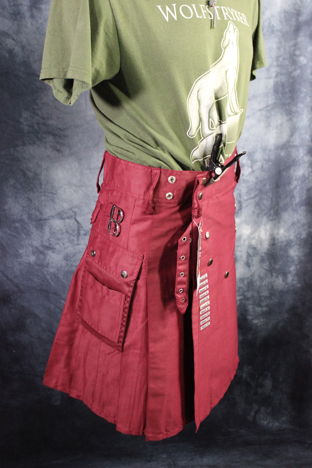 Classic KiltedBros Kilt in Burgundy