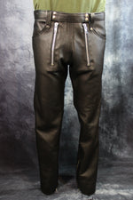 Front Access Leather Pants
