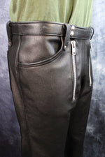 Front Access Leather Pants