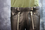 Front Access Leather Pants