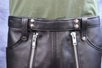 Front Access Leather Pants