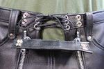 Front Access Leather Pants