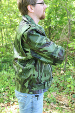 Vestes de motard en cuir OnF en camouflage