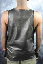 OnF Leather Tank Tops in Black