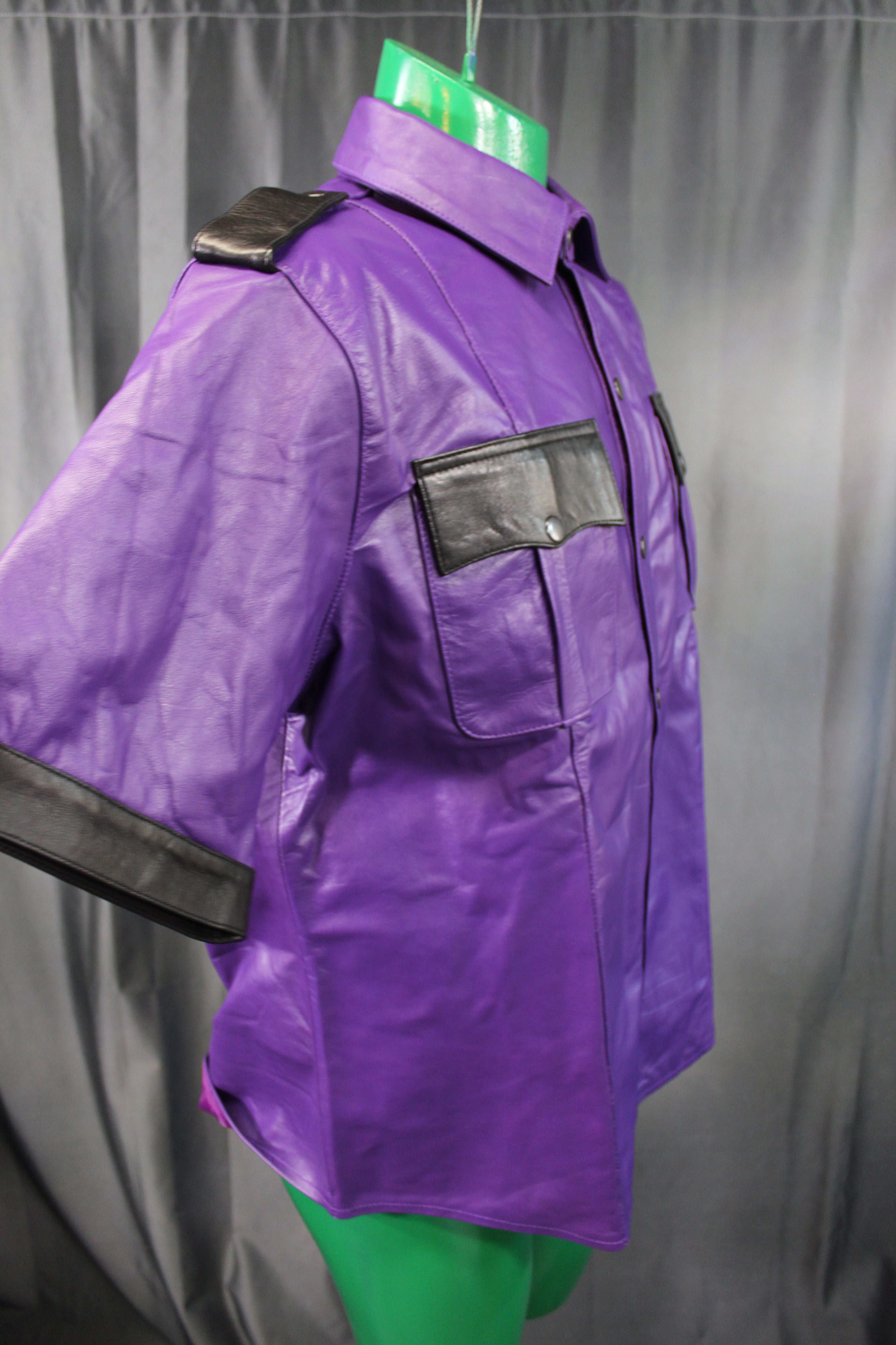 Otter and Fox Leather Formals in Purple with Black Accents