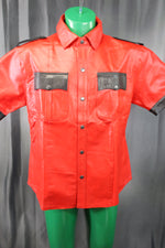 Otter and Fox Leather Formals in Red with Black Accents