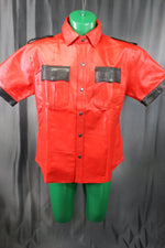 Otter and Fox Leather Formals in Red with Black Accents