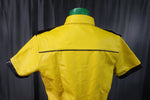 OnF Leather Shirts in Yellow with Black Highlights