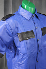 Otter and Fox Leather Formals in Blue with Black Accents