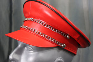 OnF Muir Cap in Red with Black Trim