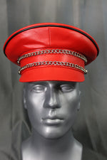 OnF Muir Cap in Red with Black Trim