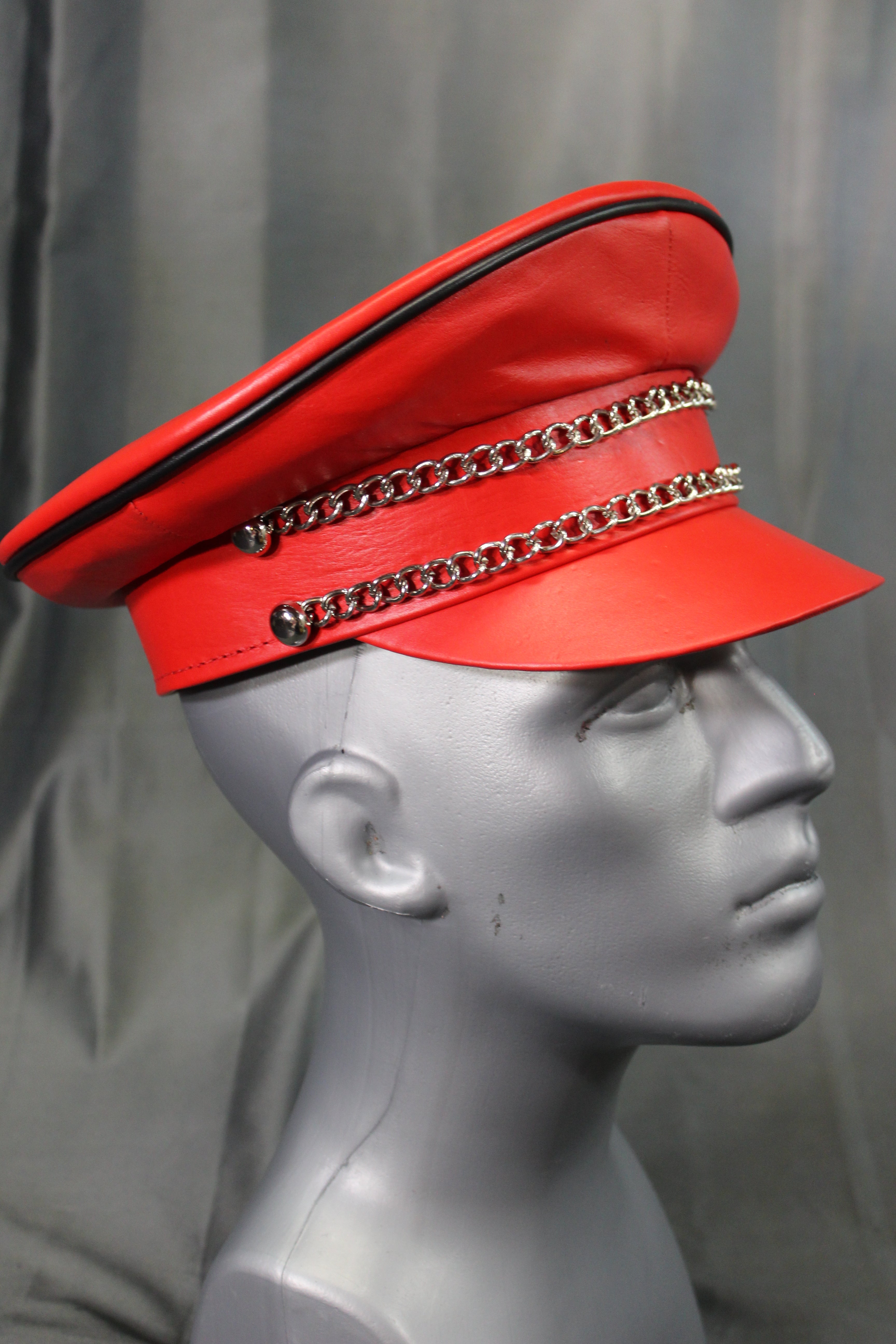 OnF Muir Cap in Red with Black Trim