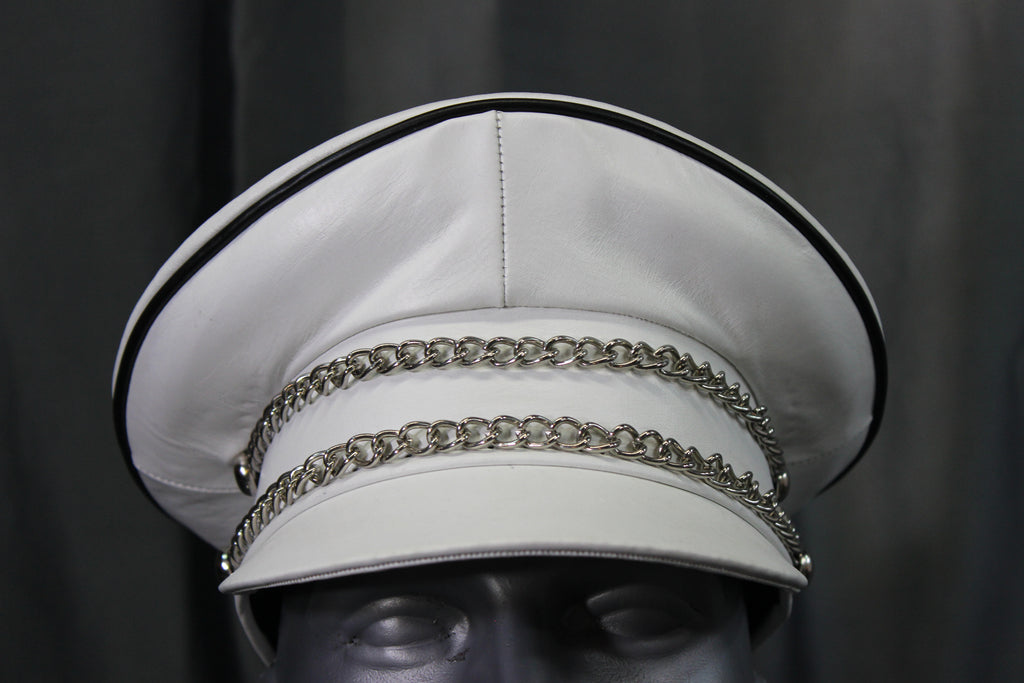 OnF Muir Cap in White with Black Trim