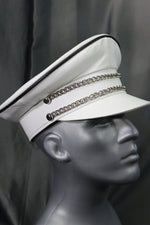 OnF Muir Cap in White with Black Trim