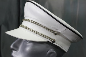 OnF Muir Cap in White with Black Trim