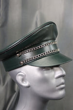 OnF Muir Cap in Hunter Green with Black Trim