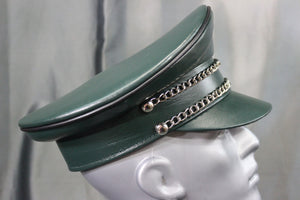 OnF Muir Cap in Hunter Green with Black Trim