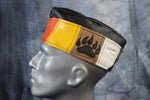 Gorra de guarnición de cuero Bear Pride