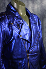 Vestes de motard en cuir OnF en or