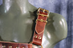 Mottled Latigo Bulldog Harness with Buckles