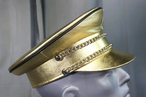 OnF Muir Cap in Gold with Black Trim