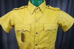 OnF Leather Shirts in Yellow