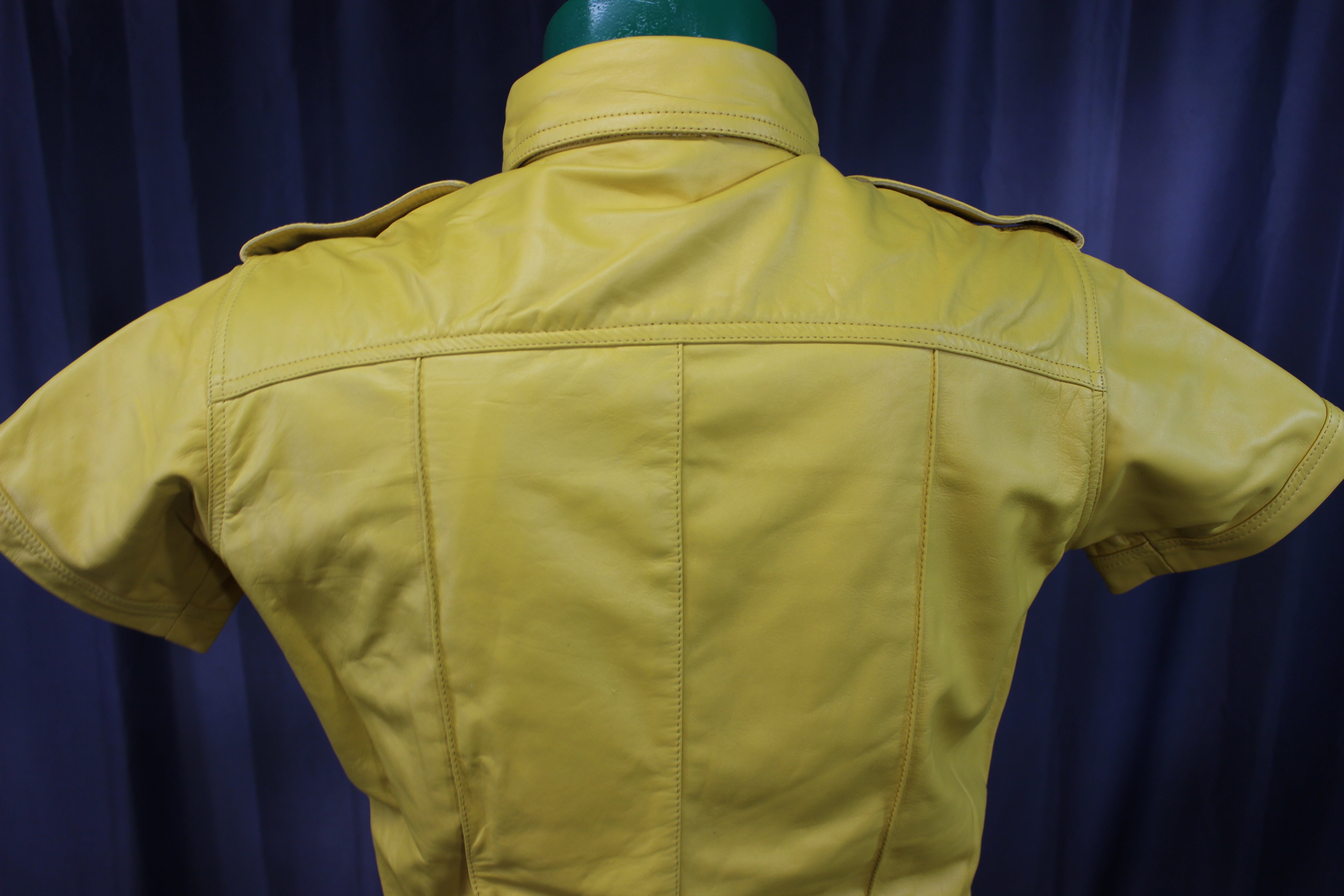 OnF Leather Shirts in Yellow