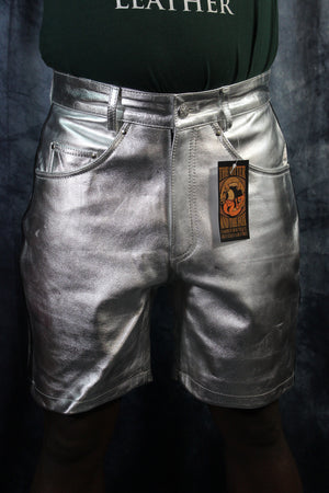 OnF "Chevron" Shorts in Silver and Black