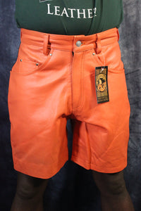 OnF "Chevron" Shorts in Orange and Black